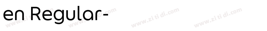 en Regular字体转换
